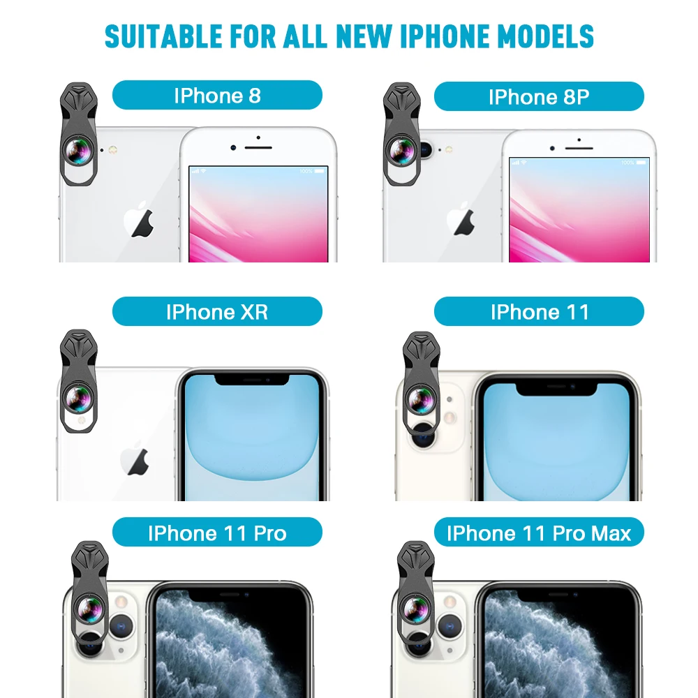 APEXEL New Phone Camera Lens kit 4in1 Telephoto Zoom 22X Lens Telescope Monocular Wide Macro Fisheye Lens Tripod with remote