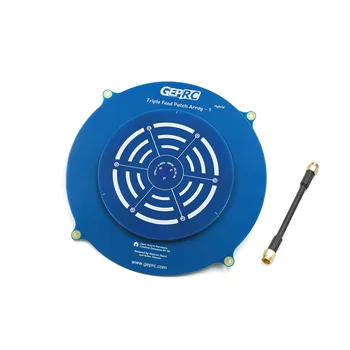 GEPRC Triple Feed Array 5.8G 14DBI Circular Polarized FPV Antenna Compatible RHCP LHCP for RC Drone FPV Long Range VTX Goggle 12