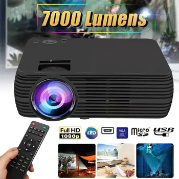 

Support 1080p HD LCD Projector 7000 Lumens Multimedia Home Cinema Smart Home Theater LED Proyector HDMI VGA AV SD USB Beamer