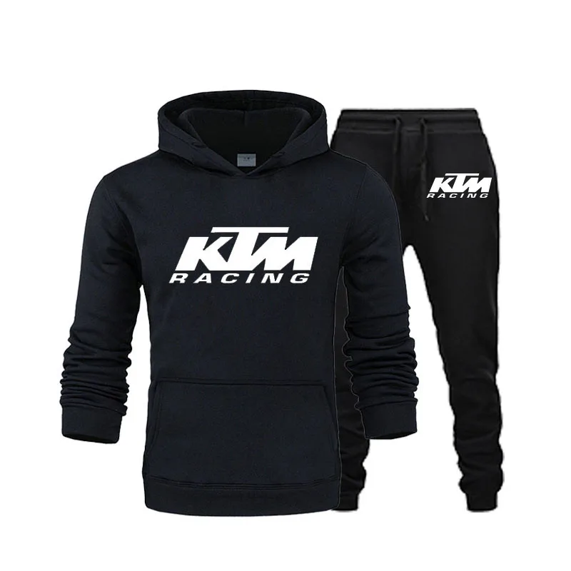 

KTM Hooded Sweatshirts 2020 New Sportswear Men Tracksuit Hoodie Autumn Brand Clothes Hoodies+Pants men sets