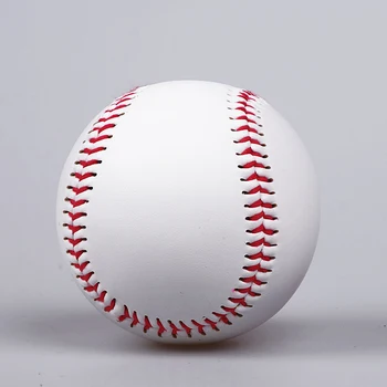 

Professional 1 Pcs Handmade Baseball Ball Hot Sale 9 Inches White Softball For Outdoor Sports Practice Training