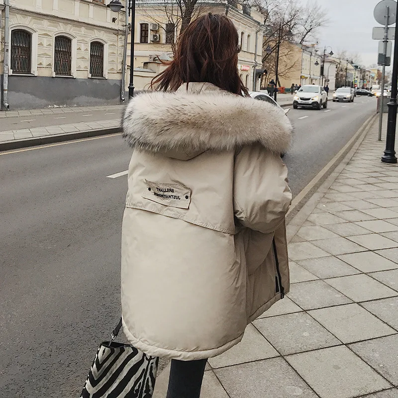 

Down Jacket Cotton-padded Clothes Women's Mid-length 2019 Winter New Style Korean-style Students Thick Small Plaid CHIC Cotton-p