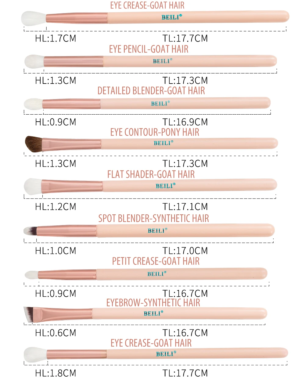 Pink Makeup Brushes Set goat hair Powder Foundation 15 Hb56a7a9c265b456ea3404c9afc9beee8r