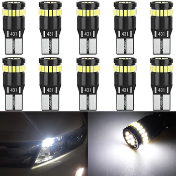 

10x T10 Led W5W Car Interior LED Bulb Canbus For Skoda Octavia 2 A7 A5 Armrest ii Fabia Rapid Superb 1 3 Yeti Felicia Rs Citigo