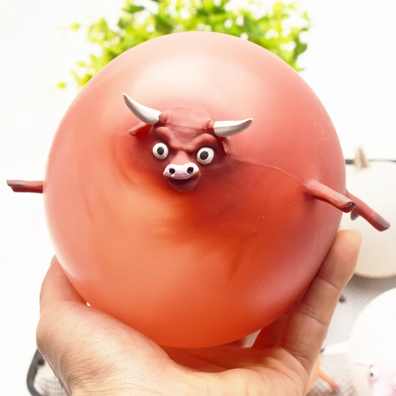 Animal-Ball Anti-Stress Squeeze Party-Favors Funny Children Blowing Practical for 5-Styles