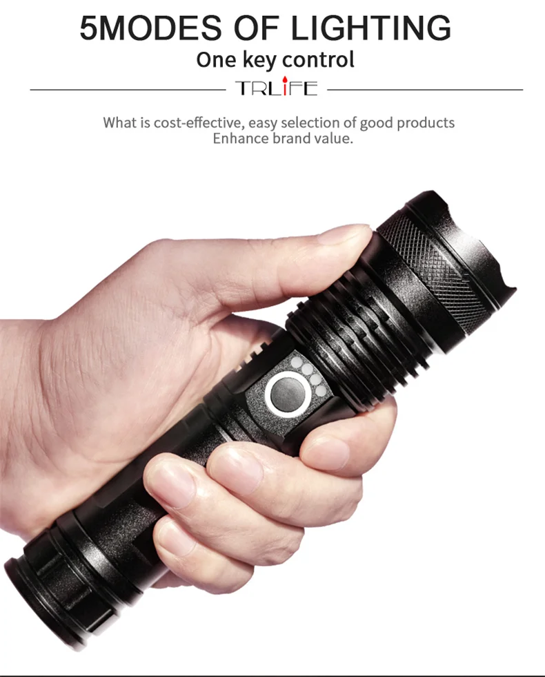 hunting torches 2000000LM Powerful LED Flashlight XHP199.2 Type-C USB Rechargeable Flash Light 5Modes Zoom Torch Tactial Flash Lantern Use 26650 bright star flashlights