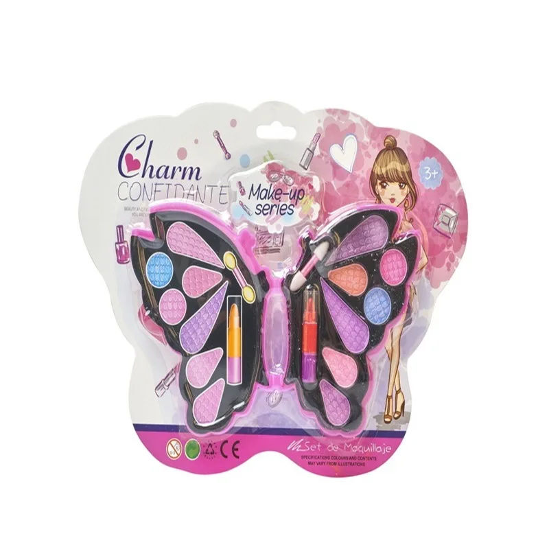

Children Makeup Kit Cosmetics Set Play House Toys Little Girl Lipstick Eye Shadow Nail Polish Toy Sets