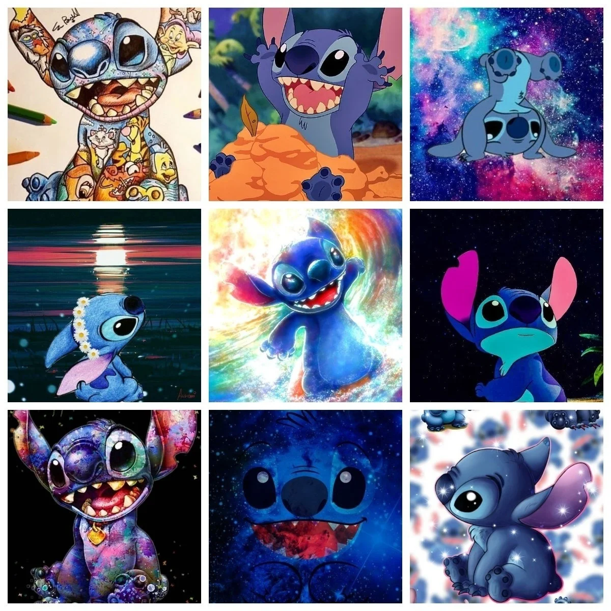 Diamond Painting Disney Cartoon New Arrives Cartoon Cross Stitch Lilo&Stitch Diamond Embroidery Picture Anime Mosaic Kids Decor