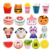 Jumbo Kawaii Popcorn Fries Panda Squishy Cake Deer Milk Squeeze Toys Slow Rising Cream Scented Antistress Child Kid Baby Toys 1
