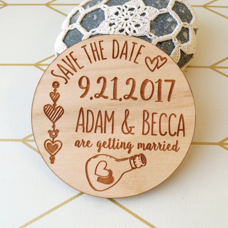  Save the Date magnets wedding save the dates wooden magnets rustic save the date magnetsWedding Inv - 4000166921638