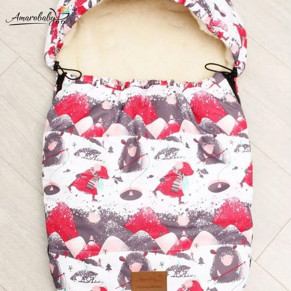 Конверт меховой универсальный AmaroBaby LITTLE FRIEND 80х45