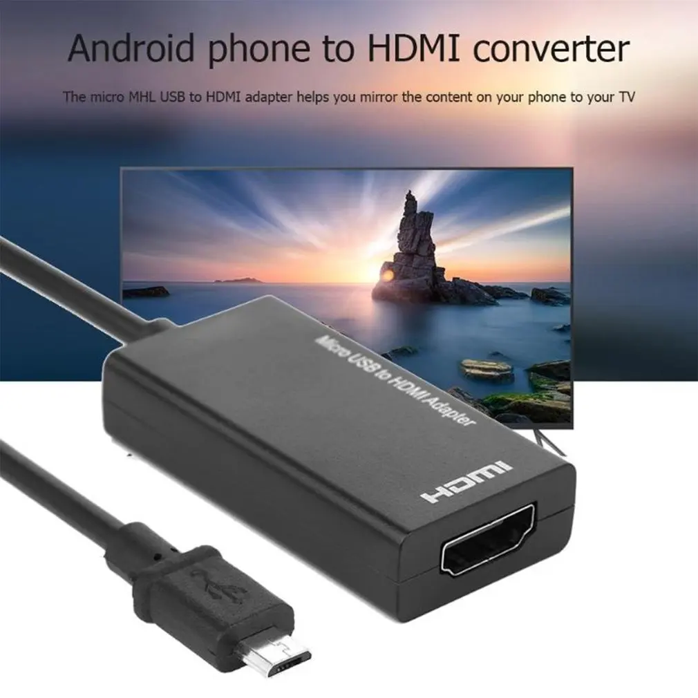 Микро USB к HDMI 1080P кабель с 5Pin к 11Pin конвертер адаптер для HDTV/смартфон/телевидение