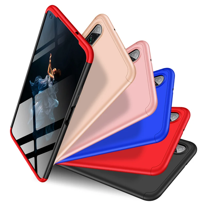 360 градусов для huawei Honor 20 10 9X 8A 8 7A Pro Lite 20i 10i 8C 8X Max 7C 7X 6X чехол 3 в 1 Жесткий ПК Защитный матовый чехол