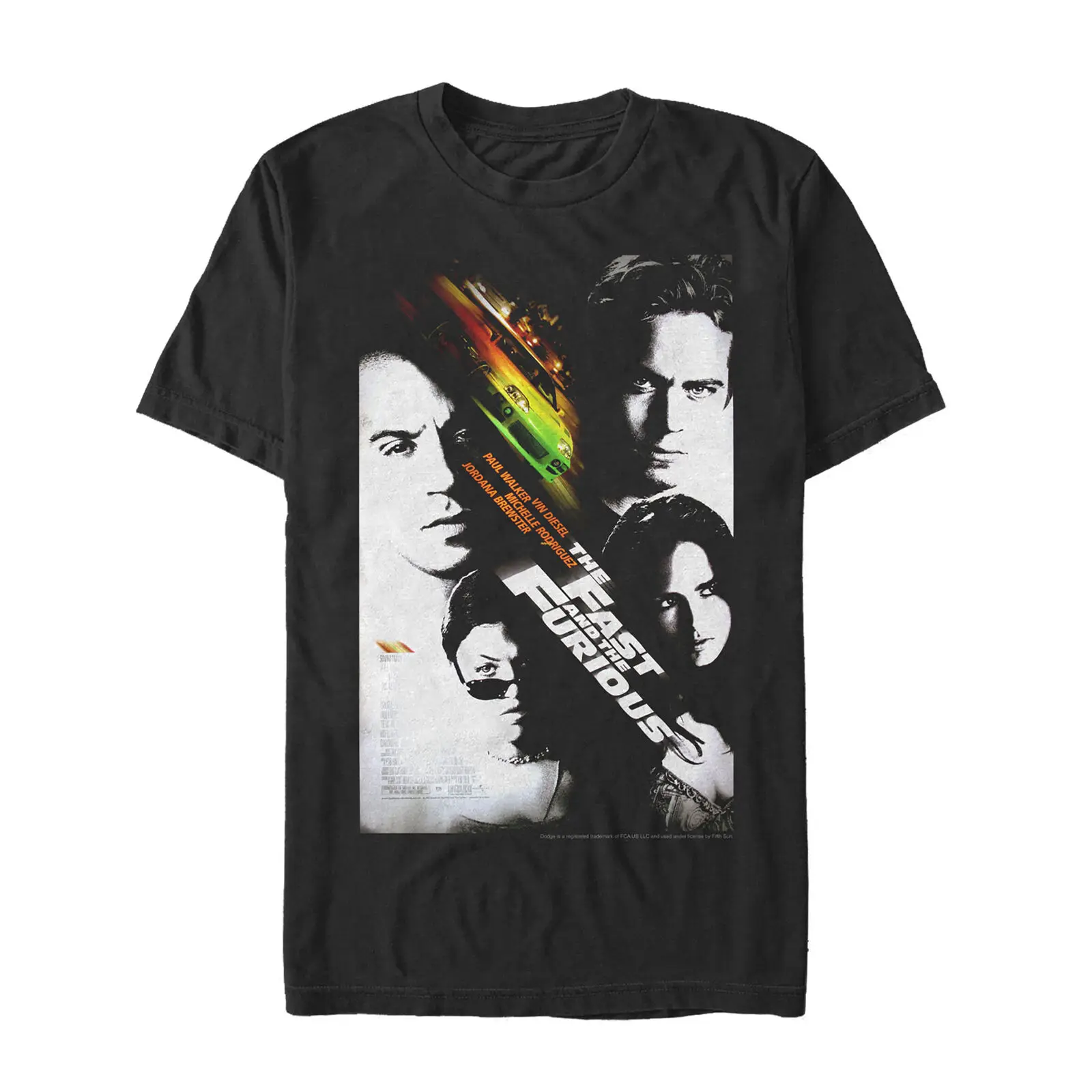 Fast Furious Classic Movie Poster Mens T Shirt Harajuku Stranger