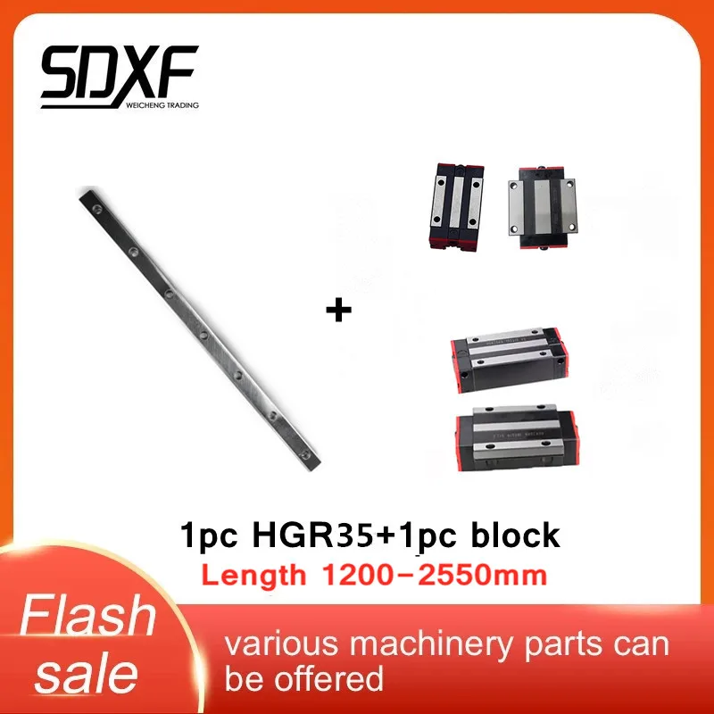 1 шт. линейная направляющая HGR35 HGH35CA/HGW35CC/Фланцевая удлиненная/квадратная
