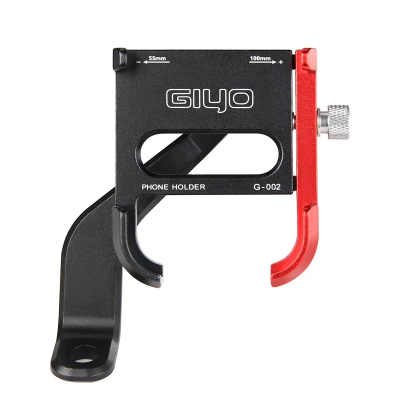 

GIYO G-001 Aluminum Alloy Bicycle Adjustable Phone Holder Mount Cellphone Bracket for Motorcycle Mountain Bike