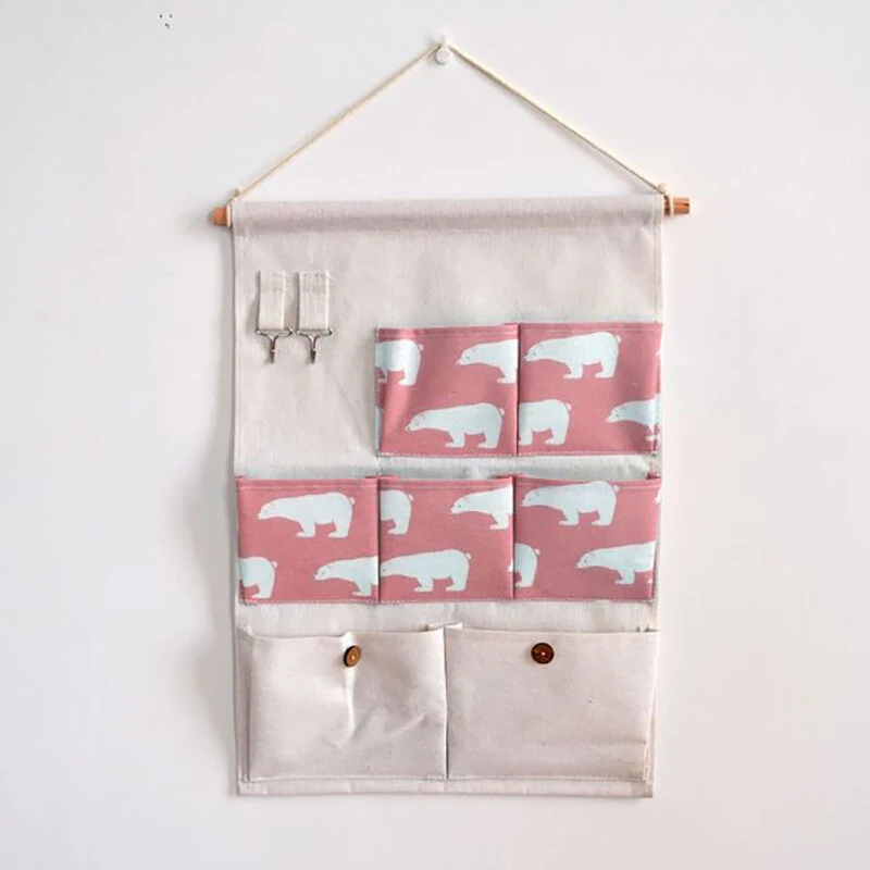 3/6/8 Pockets Hanging Storage Bag Cotton And Linen Wall-mounted Storage Bag With Hook Bath Bedroom Door Organizer Sundries Pouch 3/6/8 Pockets Hanging Storage Bag Cotton And Linen Wall-mounted Storage Bag With Hook Bath Bedroom Door Organizer Sundries Pouch