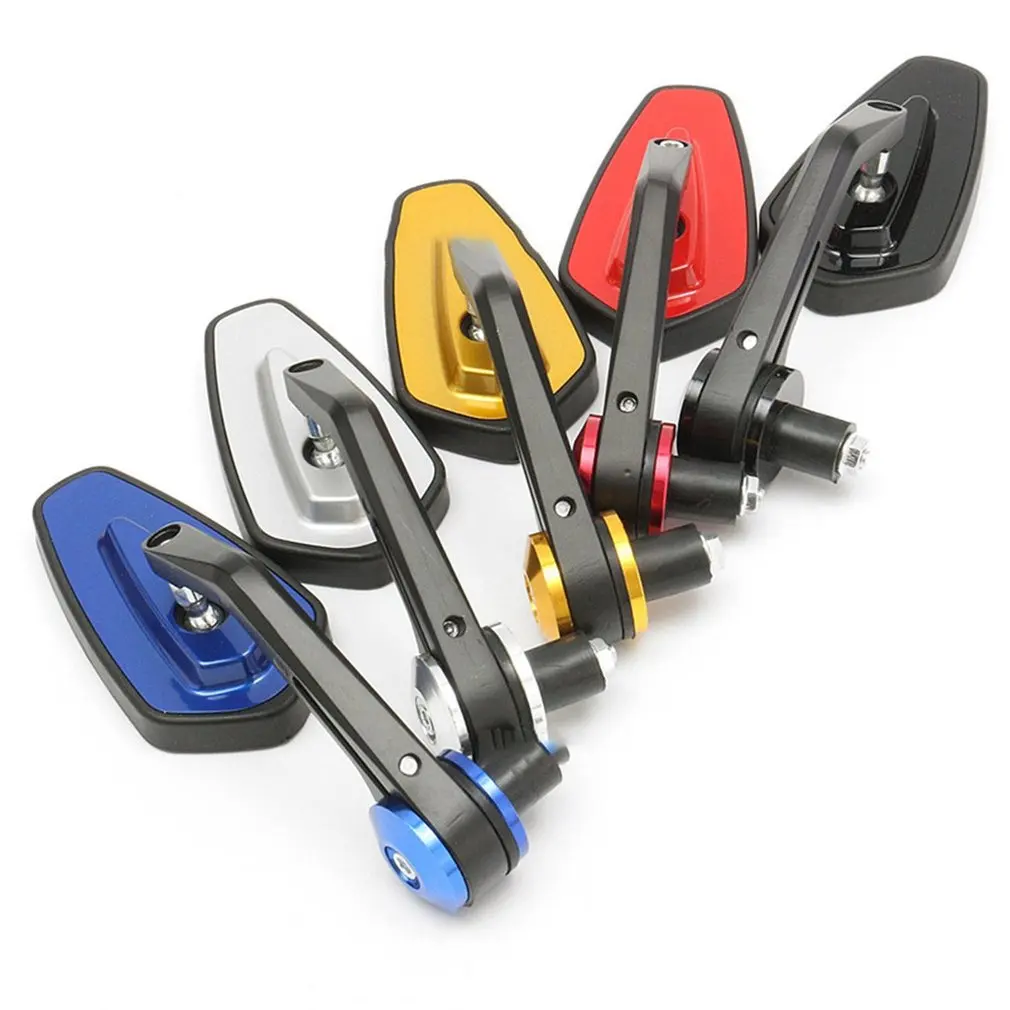 Motorcycle Aluminum Rearview Mirror With Retro Handlebars Elegant Look Rear View Side Mirror Retro Design Motorcycle Assembly