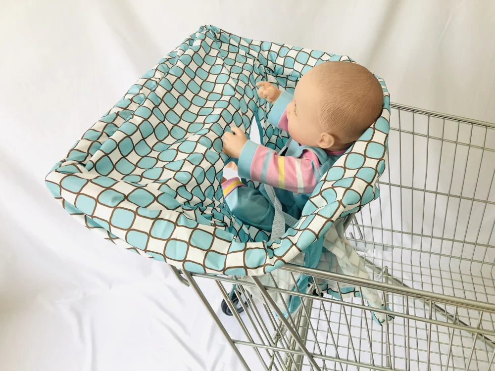 Portable Shopping Cart Cover High Chair And Grocery Cart Covers For Babies Kids Infants Toddlers Includes