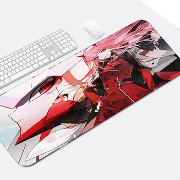 

Hot Selling Large Size Anime Darling In The Franxx 02 MousePad Game Gaming Pad Mat DIY Padmouse Lock Edge Table Mat