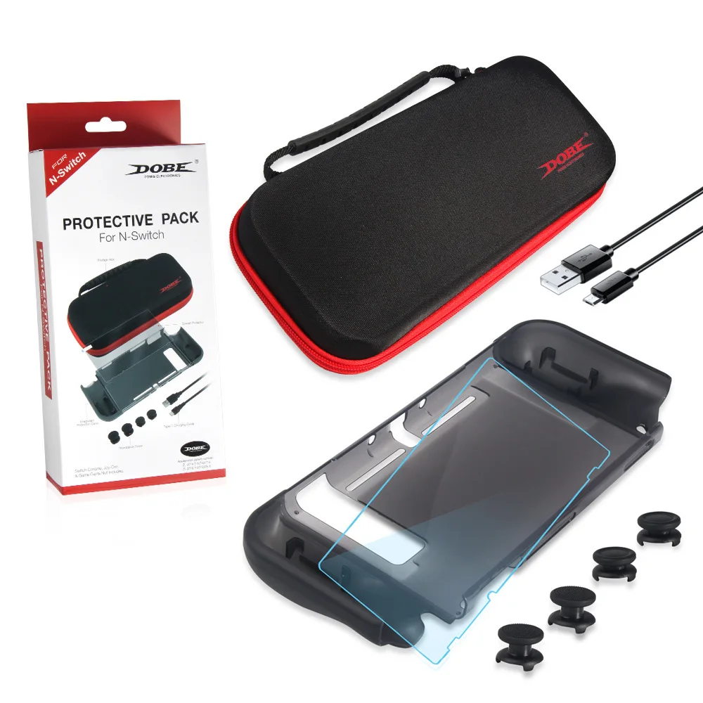 

Switch Slot Machine 8-Piece Set Protective Case Storgage Bag Tempered Membrane yao gan mao Charging Cable TNS-18110