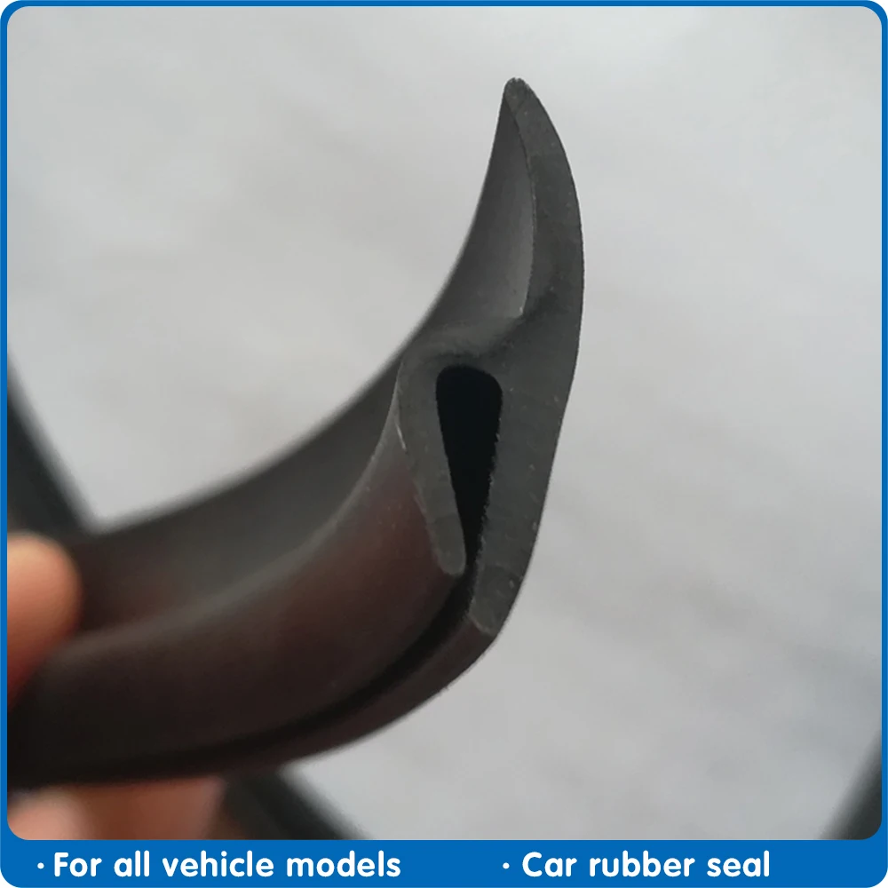 1-4 meters Rubber Seal Front Rear Windshield Sunroof Seal Strips Dustproof Sealing Strip For Auto Car Dashboard Windshield