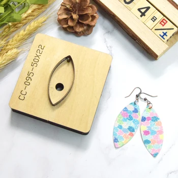 

Steel Punch Japan Steel Die Cut Colored leaves Earrings Cutting Mold Wood Dies For Leather Blade Rule Cutter For DIY Leather Cra
