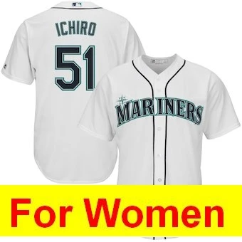 Женская майка Seattle Ken Griffey Jr. Ichiro Suzuki Felix Hernandez James Paxton Edgar Martinez FLEX& Cool Base - Цвет: Цвет: желтый