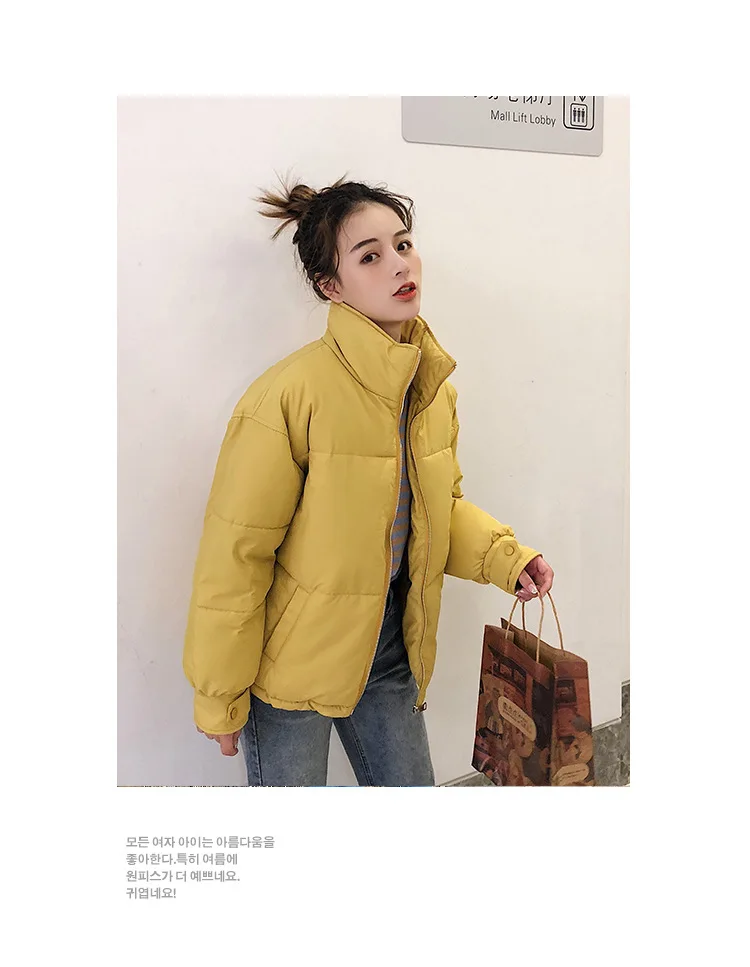 Хлопковая стеганая куртка, стиль, очень сказочное хлопковое пальто, женская зимняя одежда свободного кроя в Корейском стиле, короткая хлопковая стеганая одежда