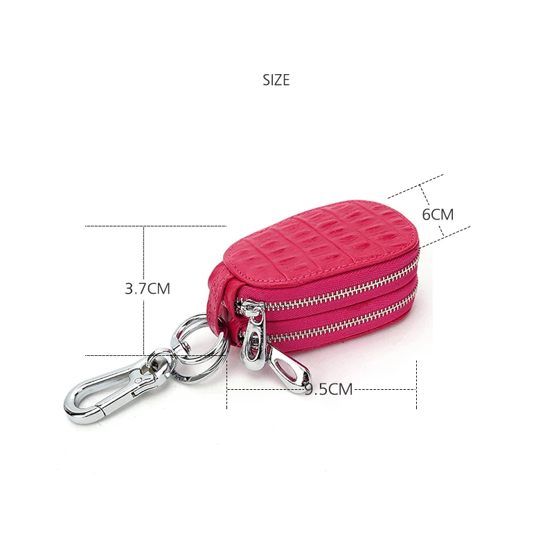 Fashion quality chengguan CL2388 genuine leather Crocodile pattern Car keypack men women car key bag Keychain Key Wallet