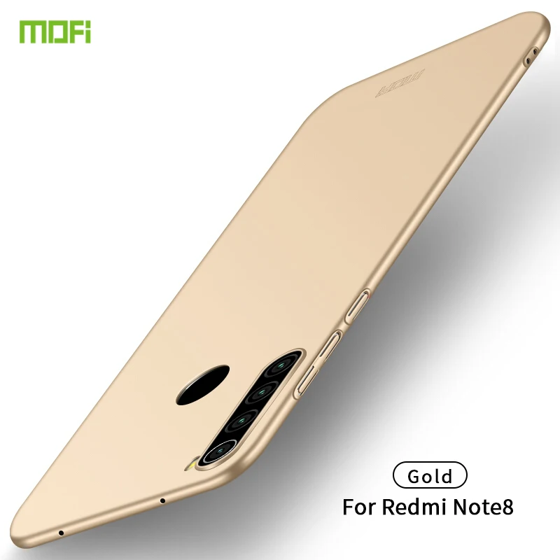 Gold MOFI для Xiaomi Redmi Note 8/8 Pro Чехол Жесткий PC пластик ультра тонкий чехол для телефона для Redmi Note8 Pro задняя крышка Щит - Цвет: Gold