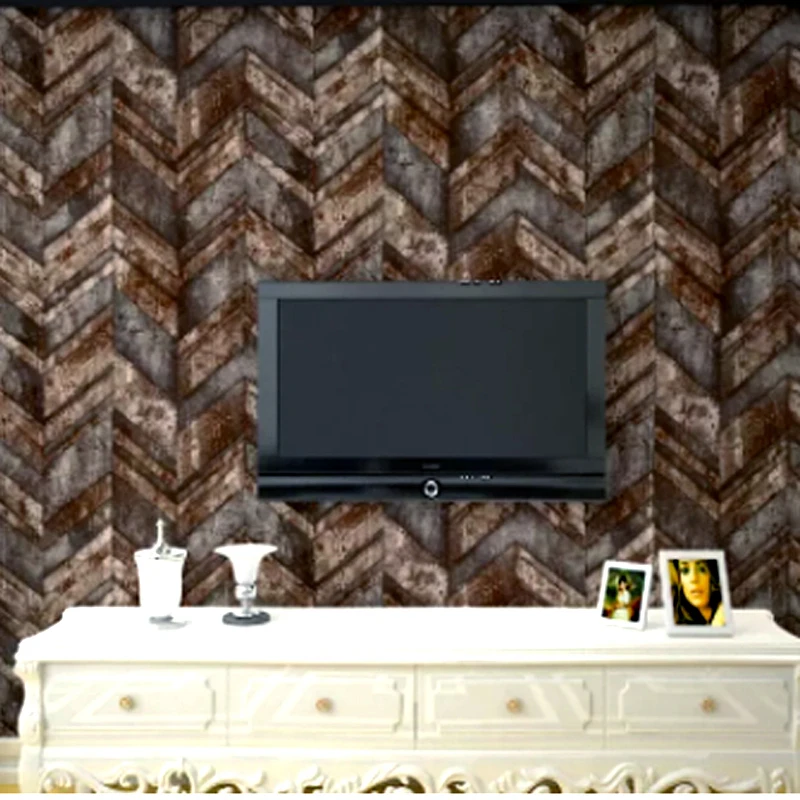 

For Vertical Strip Wood Wallpaper Modern Walls 3 D Loft Wall Murals Vinyl Pvc Wallpaper Roll Waterproof Wall Paper For Walls