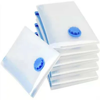 

Vacuum Storage Bags for Clothes Blankets Pillows Space Saver Size Extra Strong Vacuum Packaging 70x50cm 5 pcs Bags 1pc Pump