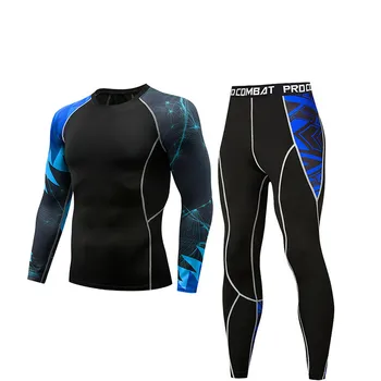 

2019 new winter men's thermal underwear set elastic warm wool long Johns men's Polartec breathable thermal underwear set
