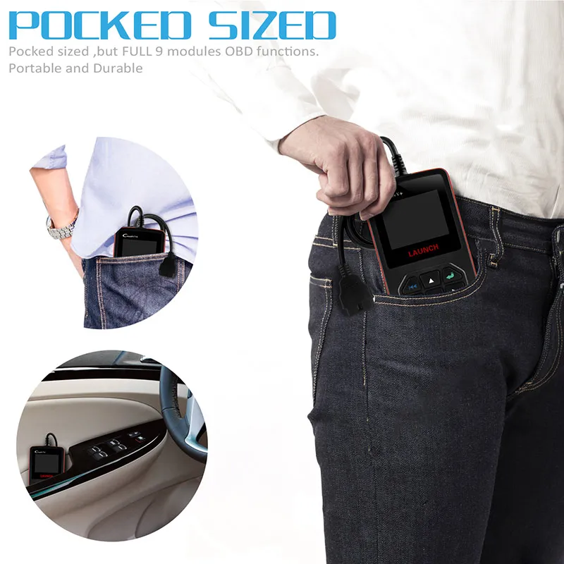Сканер Launch Creader V + OBD2 считыватель кодов неисправностей ODB2 OBD 2 многоязычный
