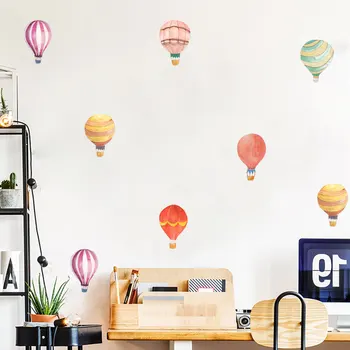 

Colorful Hot Air Balloon Wall Stickers for Party Decoration Kids Room Living Room Bedroom Art Design Stickers Wall Decal PVC