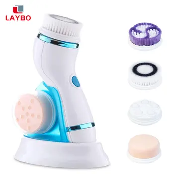 

2020 New Facial Cleansing Brush Rechargeable Electric Deep Cleaning Pore Cleaner Face Massage Skin Care Waterproof Facial Brush