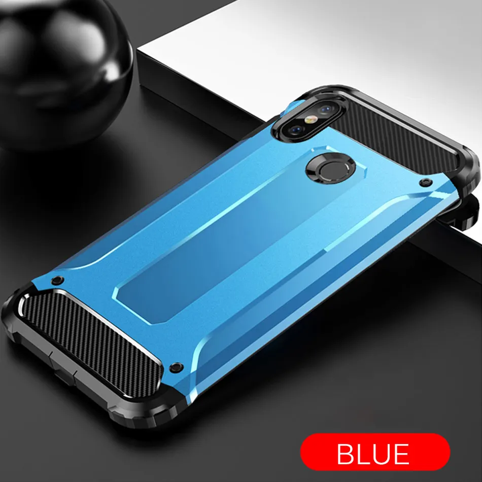 Роскошный силиконовый защитный противоударный чехол для Xiaomi Redmi Note 7 8 5 Plus 4x6 Pro Чехол для Redmi 7 5a 6a бампер чехол - Цвет: Blue