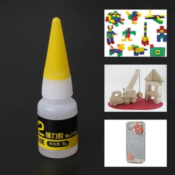 

502 Drying Fast Super Strong Glue Bond Cyanoacrylate Adhesive Repair Tools 8g Dropship