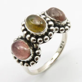 

Gem Stone New Jewellery Pure Yellow, Pink Tourmaline Ring Size 6.75