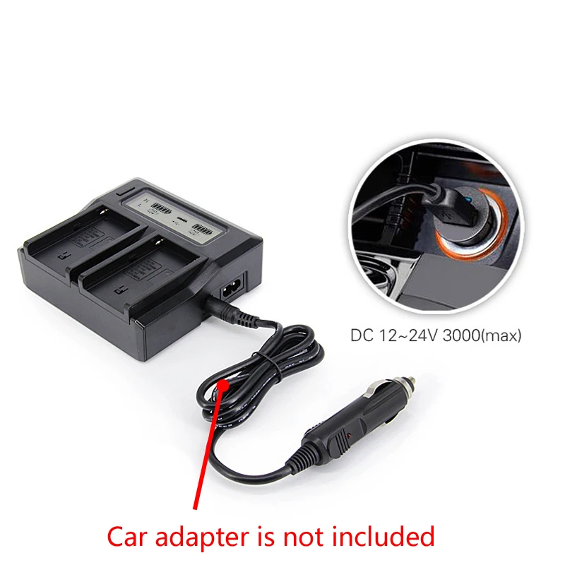 Интеллигентая(ый) 2-Батарея LCD Dual charger для sony NP-F970 F960 F950 F770 F750 F550 зарядное устройство для камеры DC8.4V/1.8A Нормальный/Быстрая зарядка