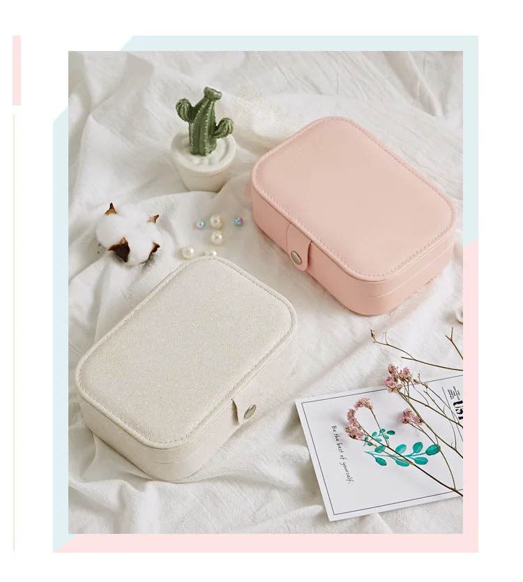 

Customizable Girly Series er ding ban Jewlery Box Earrings Ring Multi-functional Jewelry Box Multi-color Selectable