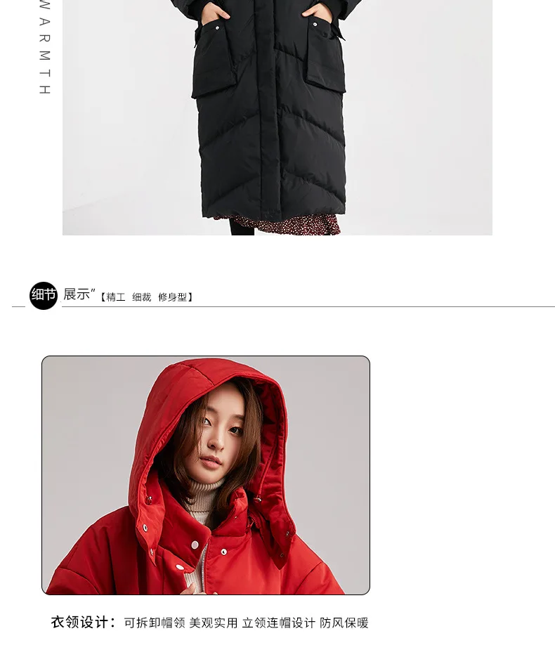 Yaloo/Yaloo Winter New Style down Jacket Women's Mid-length Thick Warm down Feather Coat Women's New Style