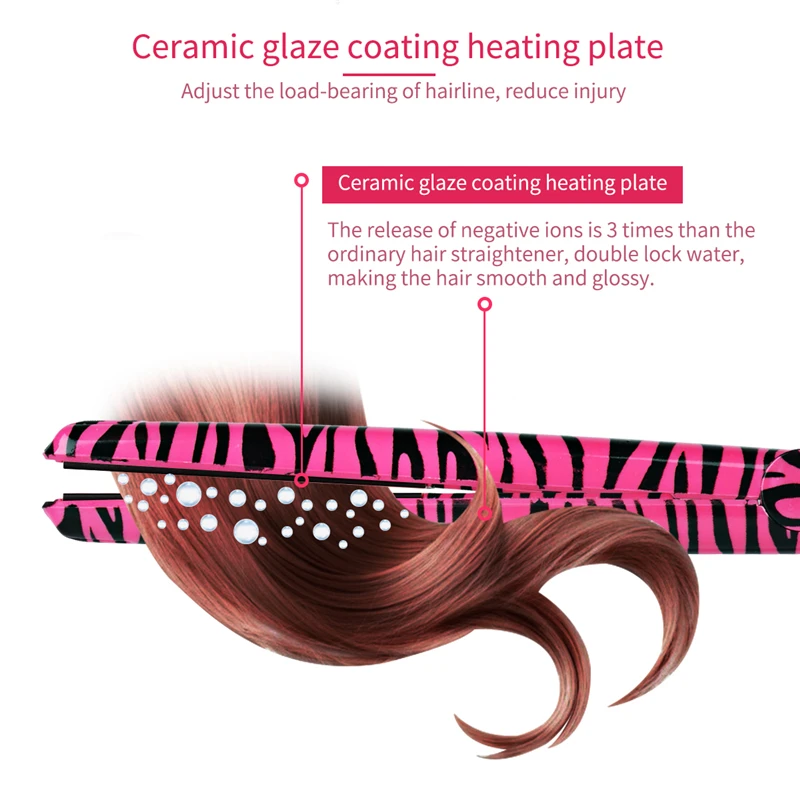 CkeyiN Мини дорожный выпрямитель для волос утюжок стильные керамические плоские электронные нагревательные пластины инструмент для укладки волос для DIY волос