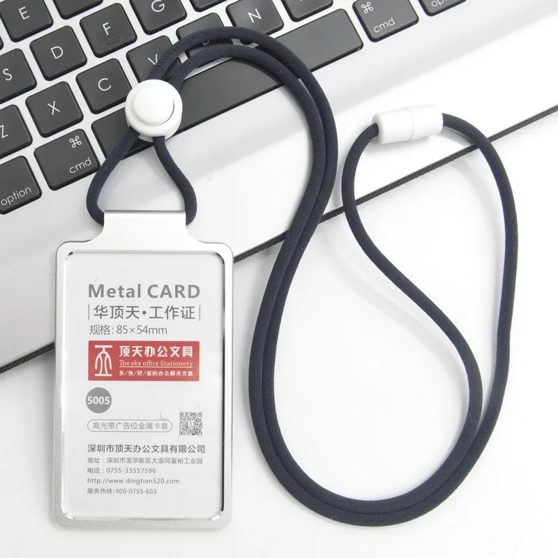 ID Card Holder Business Card Holder Desk Accessories Photocard Aluminum Alloy Office Supplies Stationery Cards card holder credit card holder photo card holder desk card holder