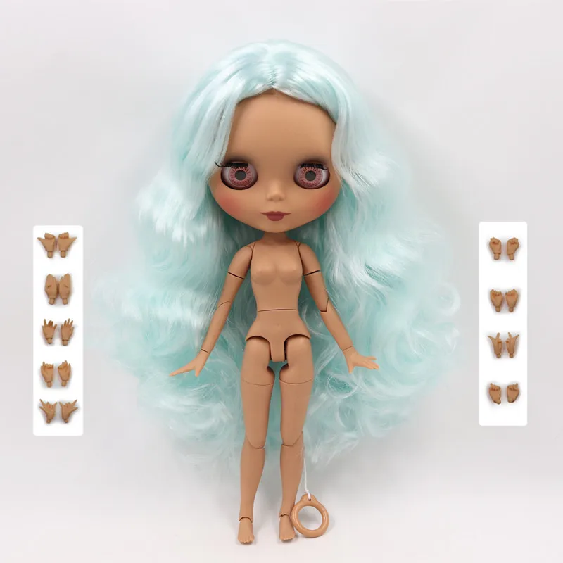 like the pic ICY Fortune Days factory blyth кукла 1/6 шарнирное тело новое матовое лицо губы смешанные озеро синие волосы DIY sd Подарочная игрушка - Цвет: like the pic
