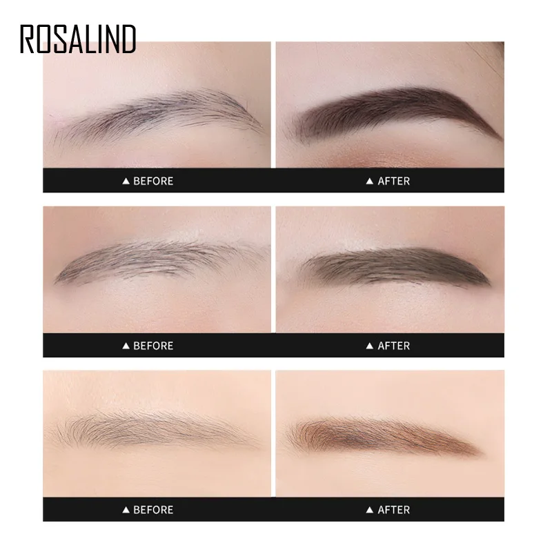 Карандаш для бровей ROSALIND водостойкий двухсторонний карандаш татуировка