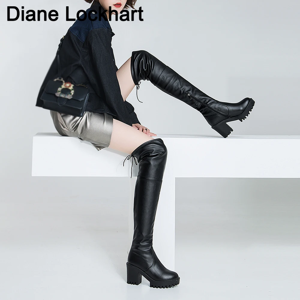 sexy thigh high leather boots