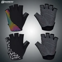 DAREVIE Reflective Cycling Gloves Half Finger Cycling Glove MTB Road High Quality Sponge Padded Super Light Soft Bike Gloves 1