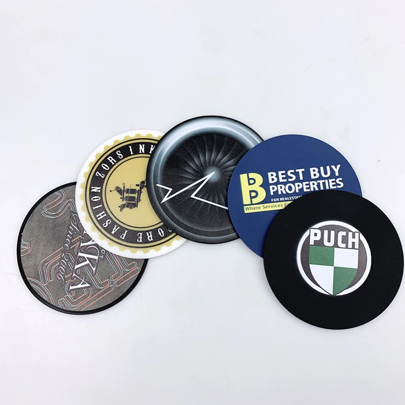 Custom Printed Logo Promotion Gifts Cup Holder Soft Rubber Coaster sets Tableware Waterproof and Heat Insulation 3 Hb56c8b3e713e446e9c6a42ea920701f5u